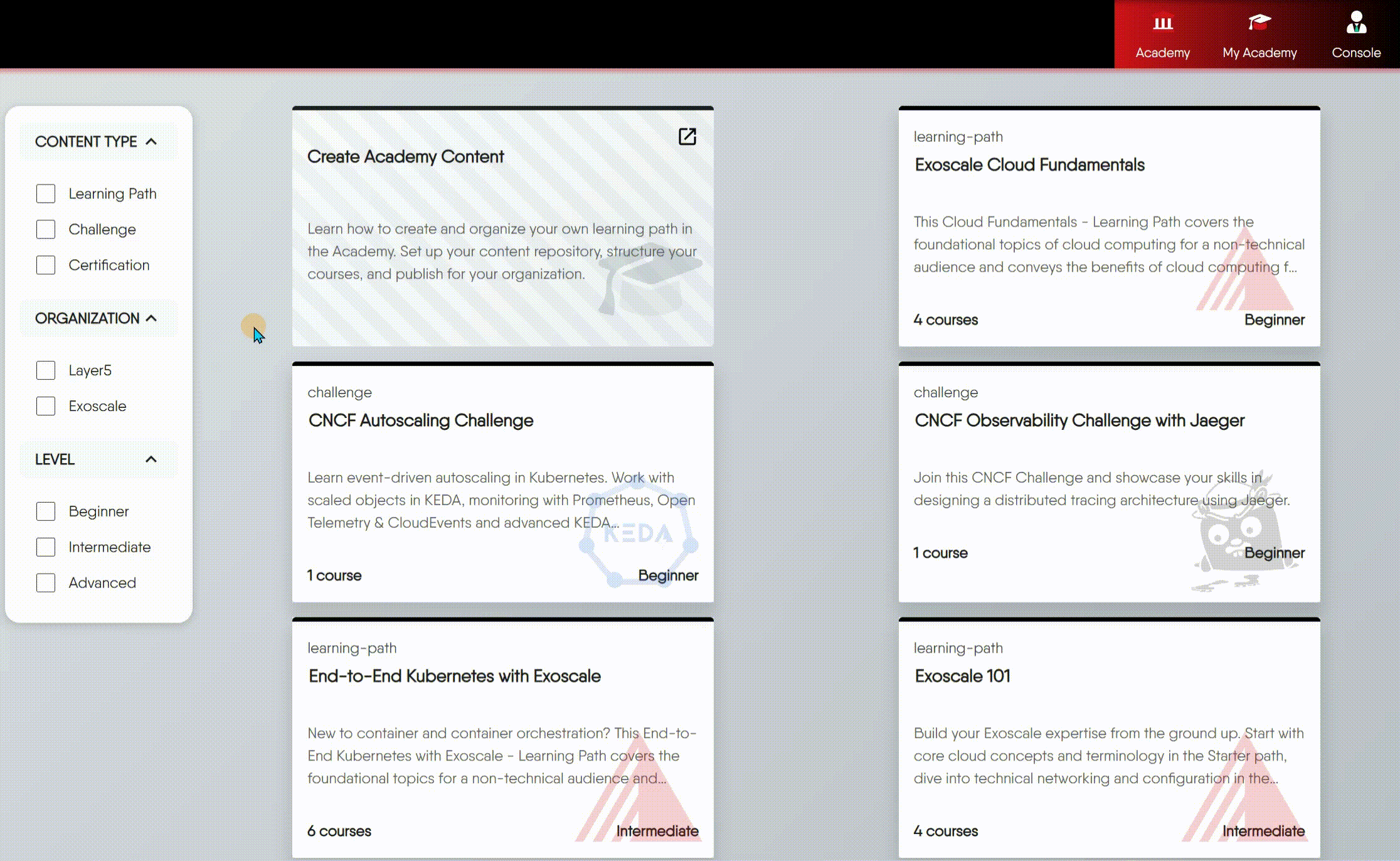 Structured Learning Paths